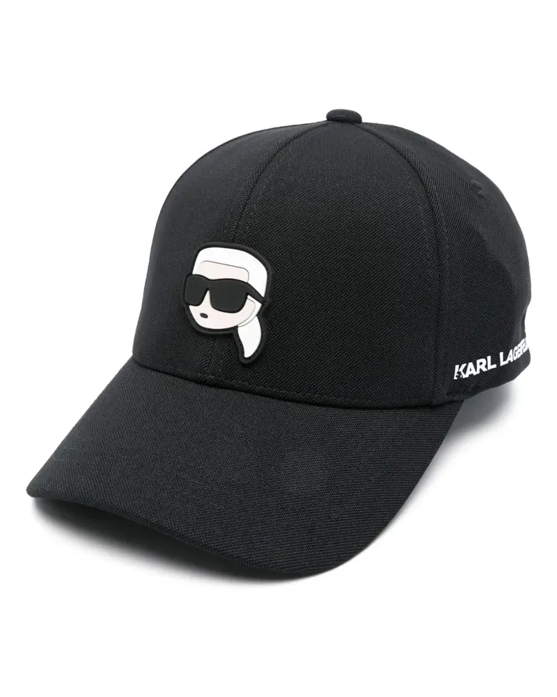 Karl Lagerfeld Ikon Karl Baseballkappe - Schwarz Schwarz