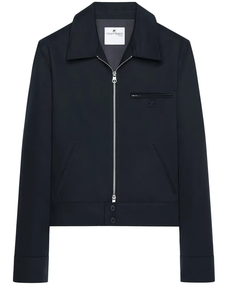 Courrèges Jacke mit Reißverschluss - Blau Blau