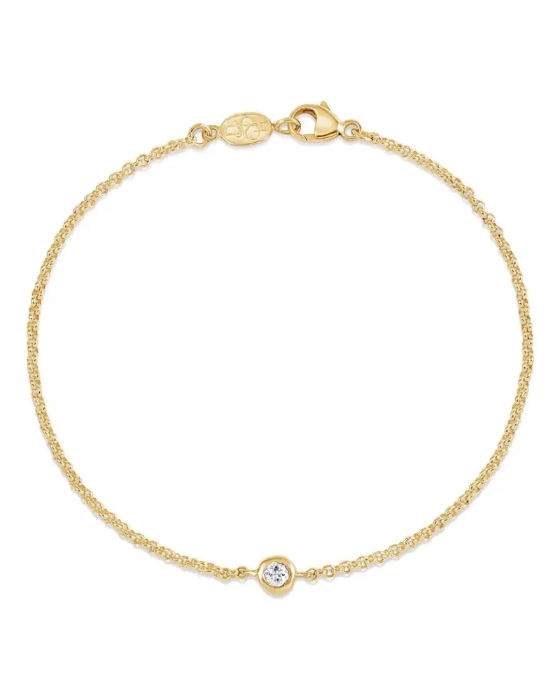 Dower & Hall Dewdrop Kettenarmband mit Saphir - Gold Gold