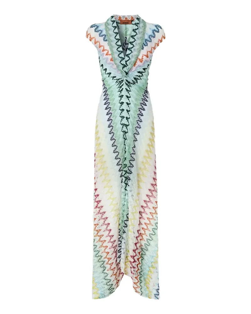 Missoni Maxikleid mit geometrischem Muster - Nude Nude