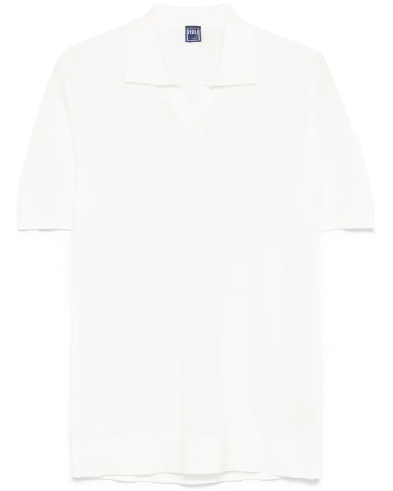 Fedeli Bambu Poloshirt - Weiß Weiß