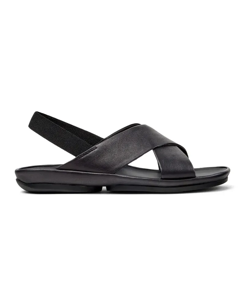 Camper Right Isla Sandalen mit überkreuzten Riemen - Schwarz Schwarz
