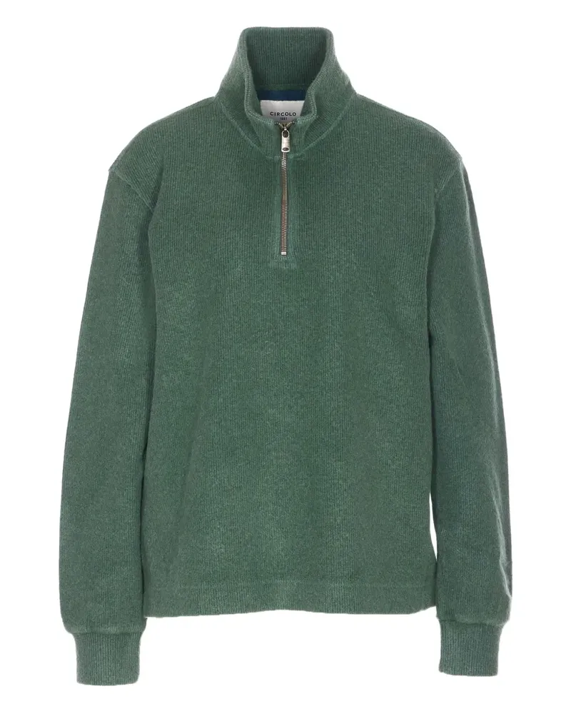 CIRCOLO 1901 Langärmeliger Pullover mit Reißverschluss - Grün Grün