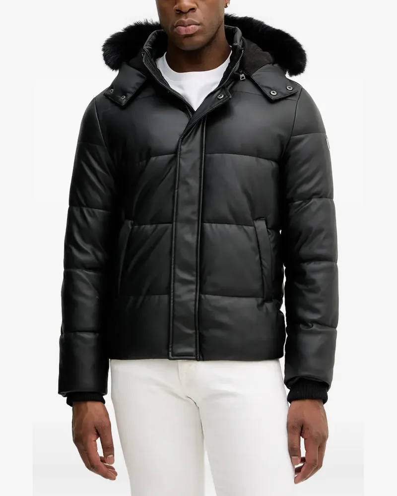 Guess llong-sleeve hooded jacket - Schwarz Schwarz