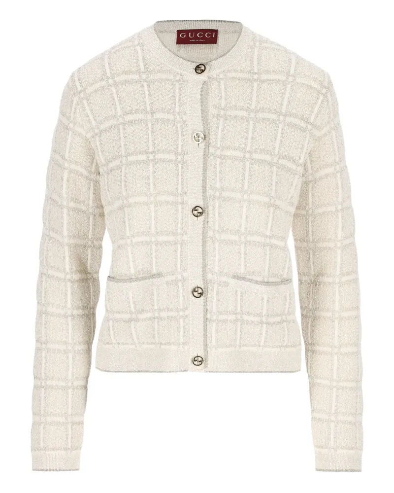 Gucci Cardigan aus GG-Jacquard - Nude Nude