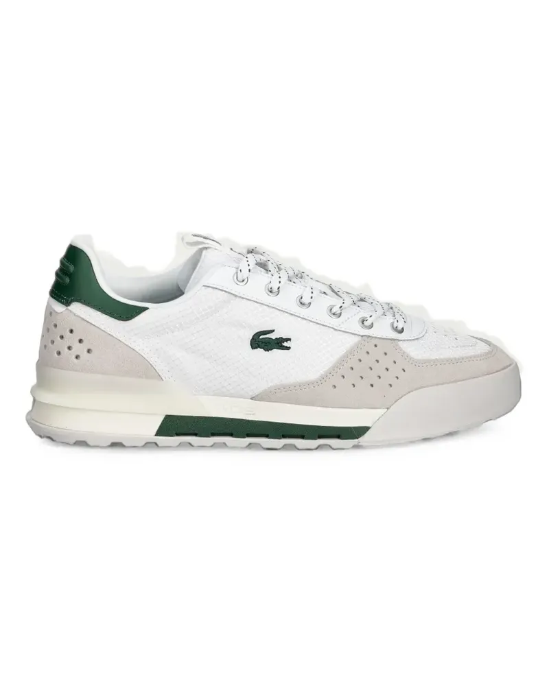 Lacoste Slam Break logo-patch panelled sneakers - Weiß Weiß