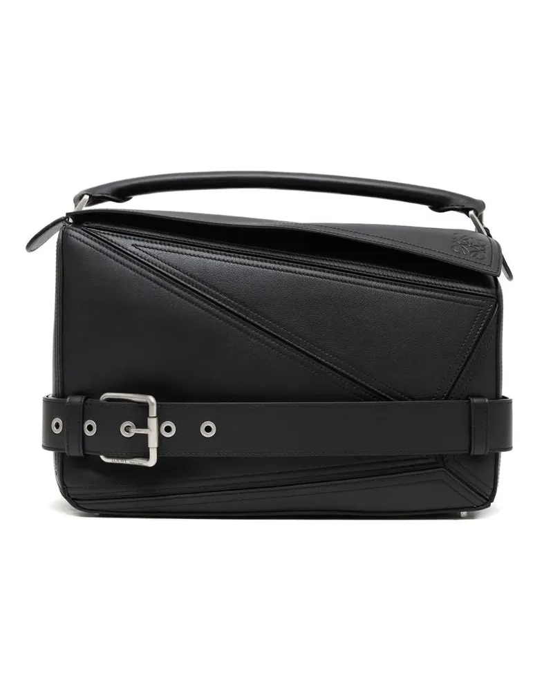 Loewe Große Puzzle Biker Schultertasche - Schwarz Schwarz