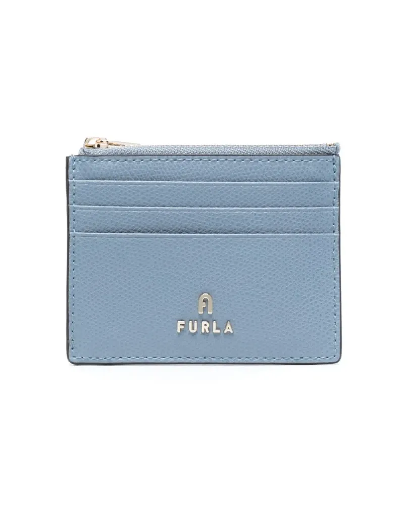 Furla Kartenetui mit Logo - Blau Blau