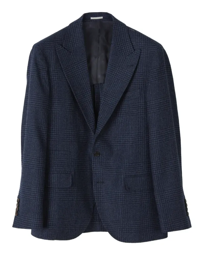 Brunello Cucinelli Sakko mit Prince of Wales-Karo - Blau Blau