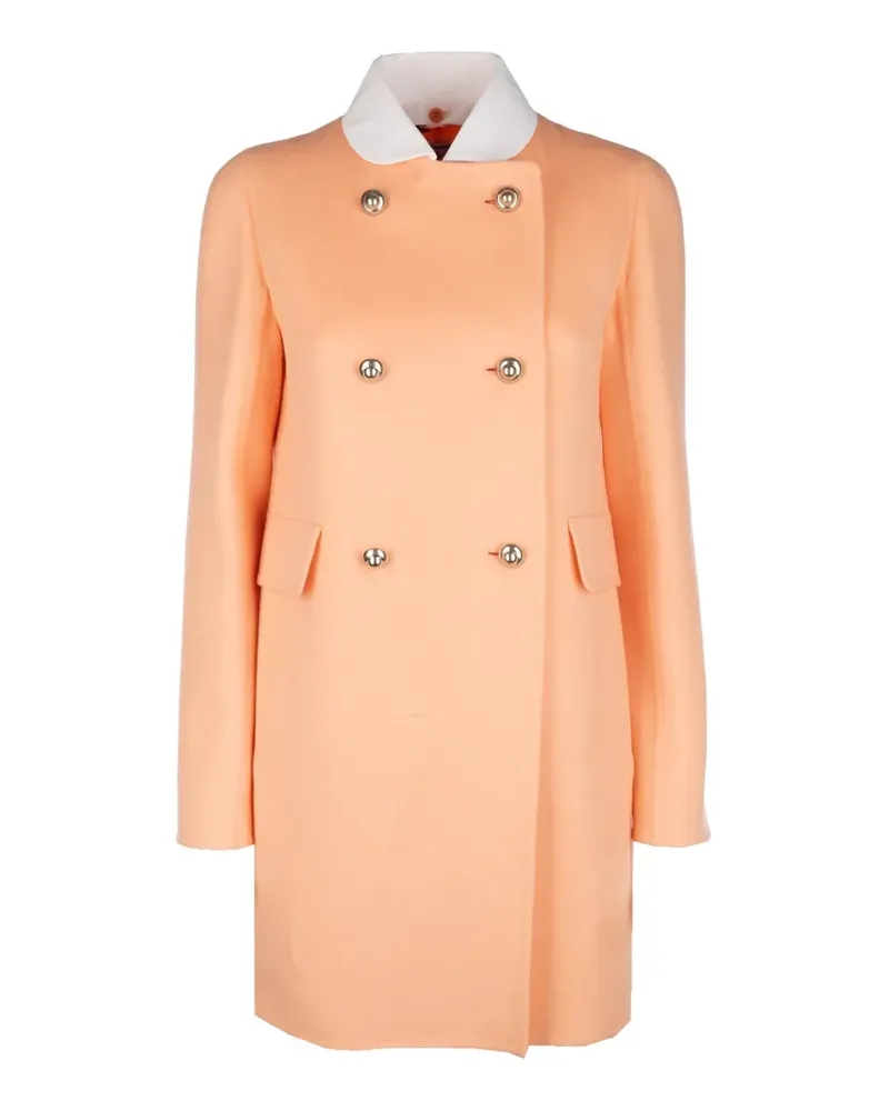 Prada Doppelreihiger Mantel - Orange Orange