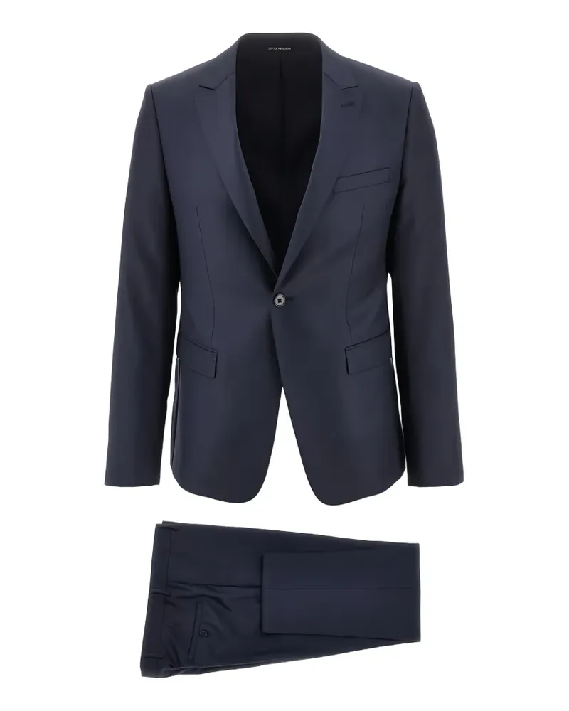Emporio Armani David single-breasted suit - Blau Blau