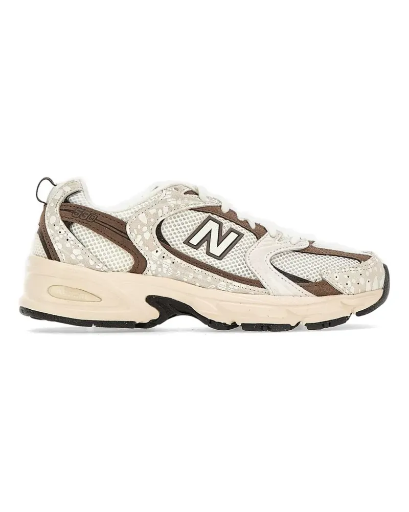 New Balance Gepunktete 530 Sneakers mit Wildledereinsatz - Nude Nude
