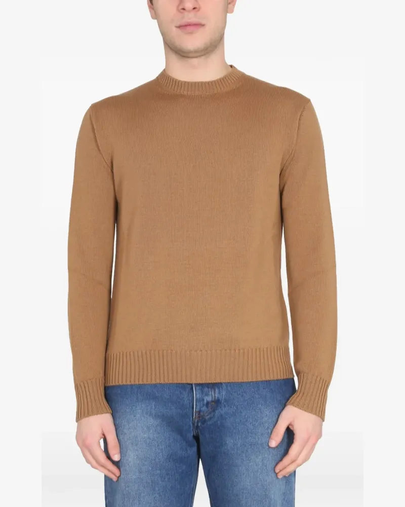 Ballantyne Gerippter Strickpullover - Nude Nude