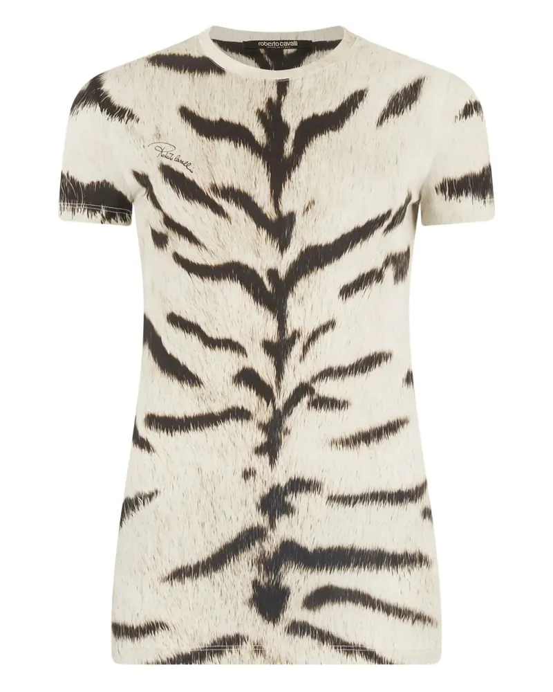 Roberto Cavalli x OGAT Tigresse T-Shirt - Nude Nude