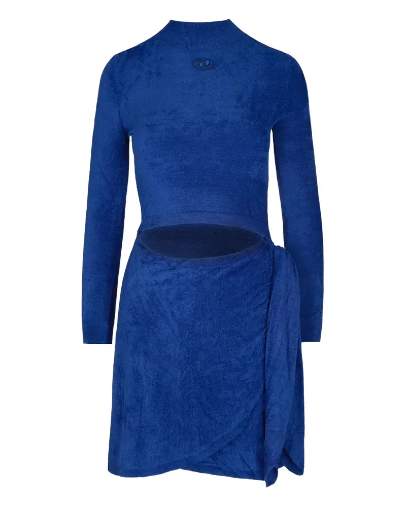 Diesel cut-out wrap dress - Blau Blau