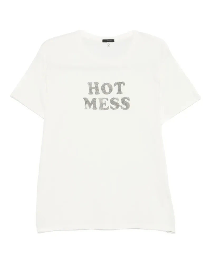 R13 crew-neck printed T-shirt - Weiß Weiß