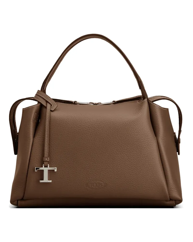 TOD'S logo zip tote bag - Braun Braun