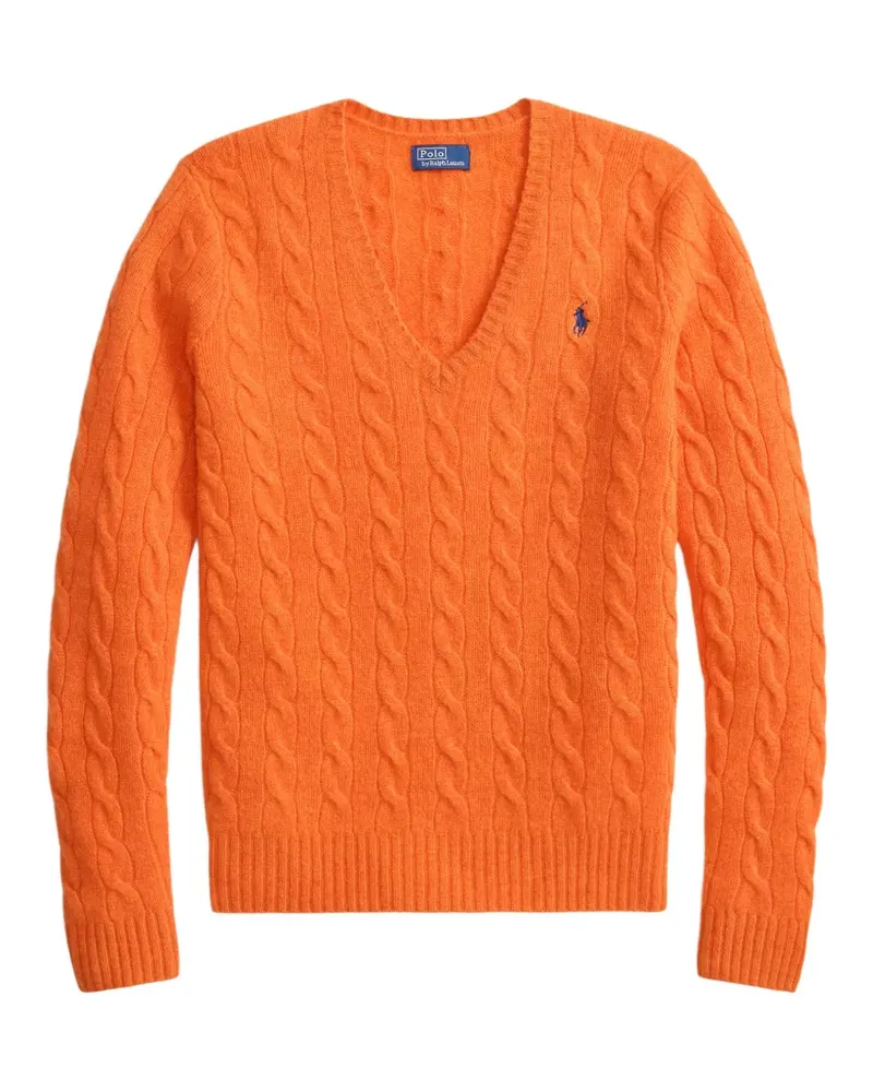 Ralph Lauren Pullover mit Zopfmuster - Orange Orange