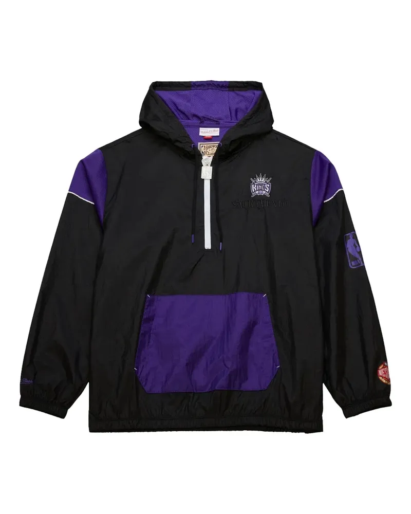 Mitchell & Ness x NBA Sacramento Kings Windbreaker - Schwarz Schwarz