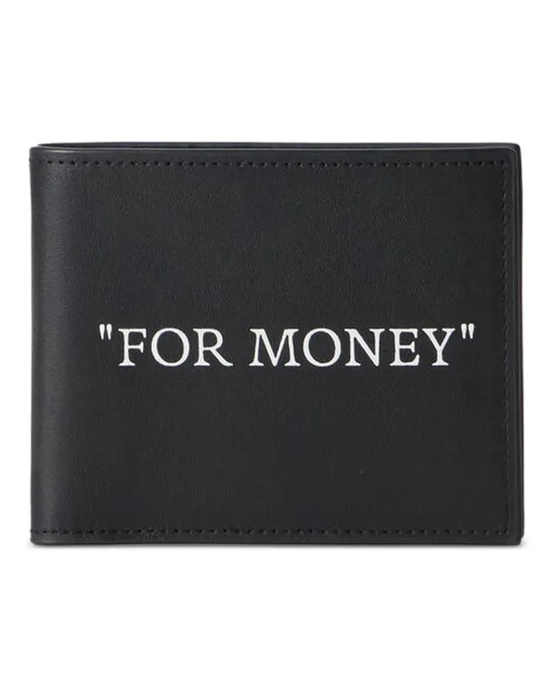 OFF-WHITE Quote Portemonnaie - Schwarz Schwarz