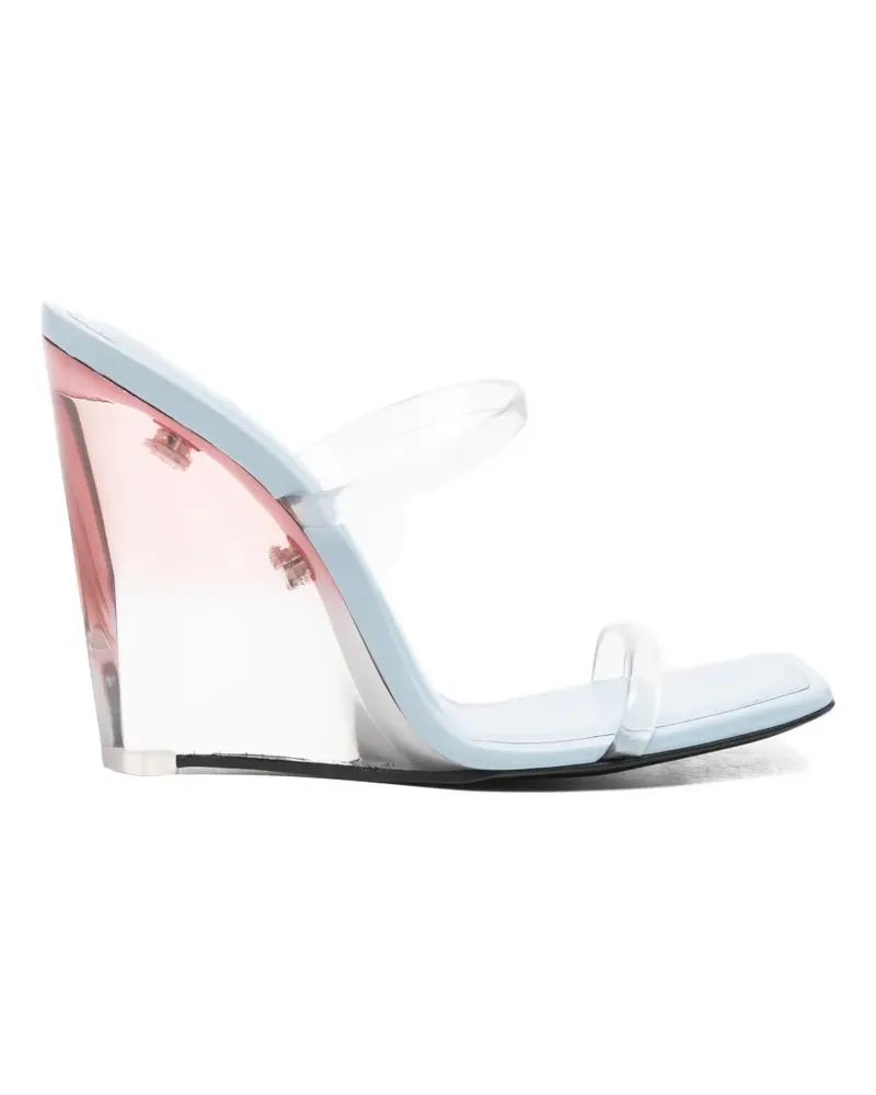 Casablanca Paris transparent-strap wedge sandals - Weiß Weiß