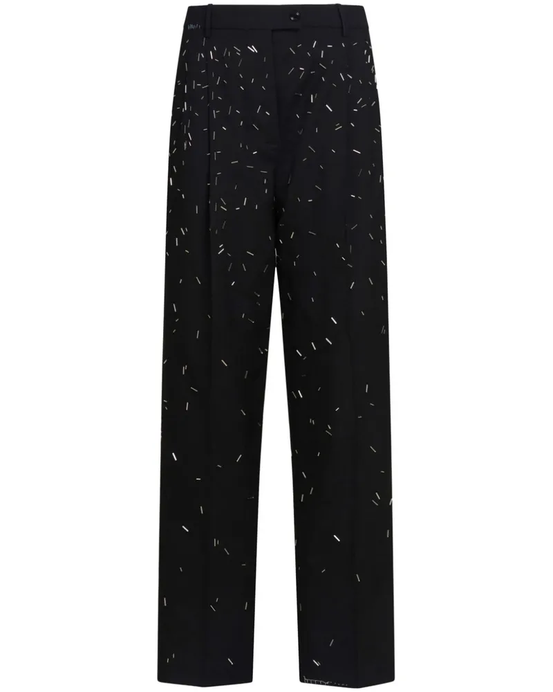 Marni Hose mit abstraktem Print - Schwarz Schwarz