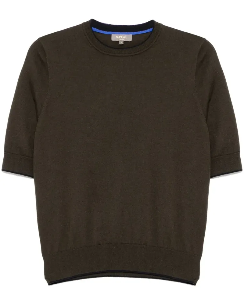 N.Peal T-Shirt mit Rundhalsausschnitt - Grün Grün