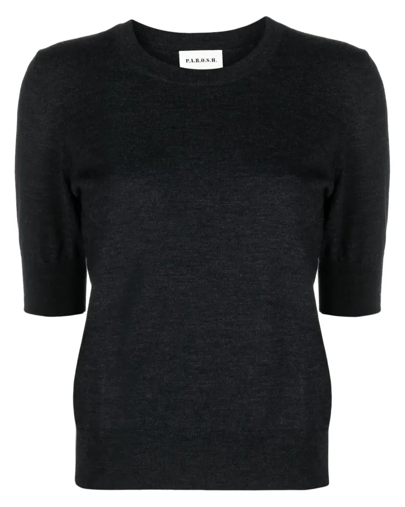 P.A.R.O.S.H. Oberteil mit rundem Ausschnitt - Grau Grau