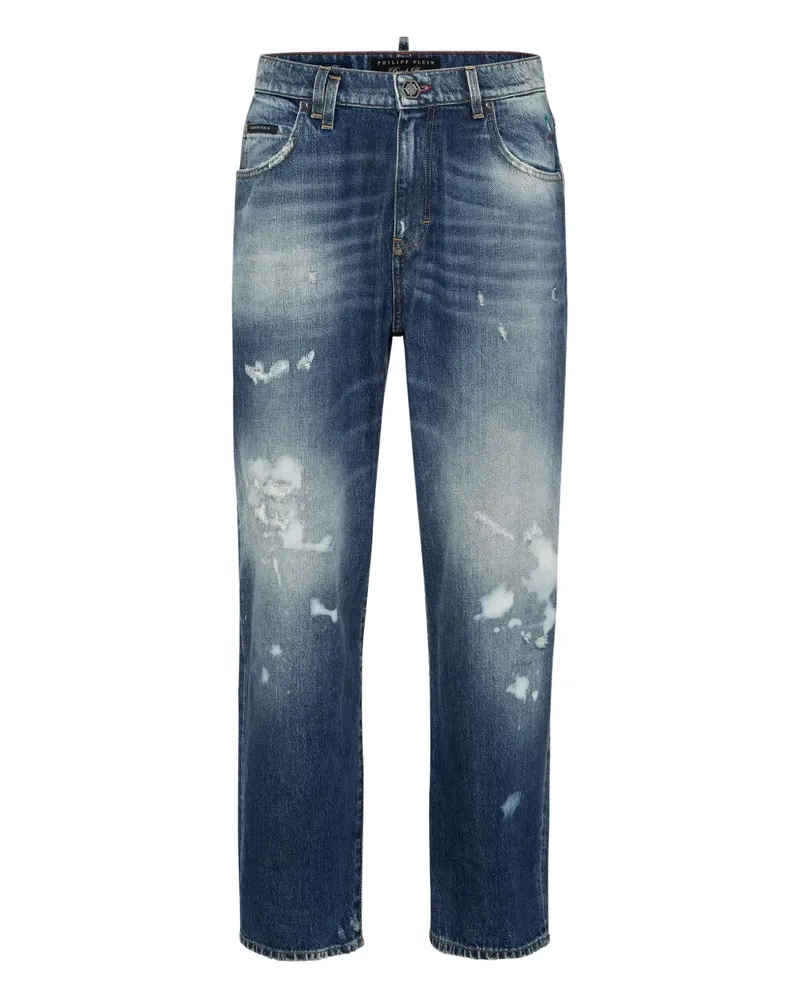 Philipp Plein Jeans im Distressed-Look - Blau Blau
