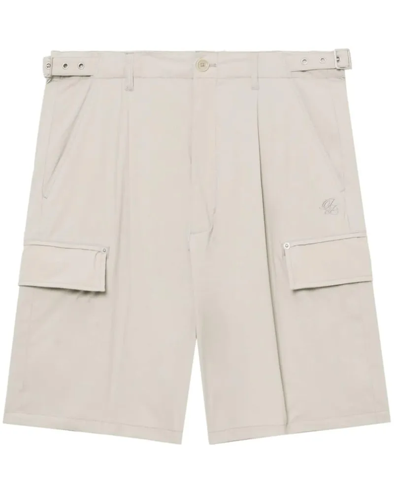 Izzue Cargo-Shorts mit Logo-Stickerei Nude