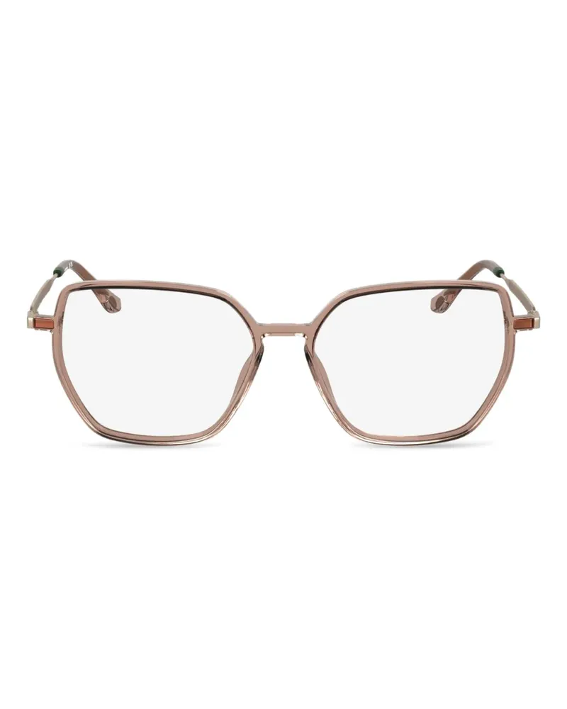 Lacoste Brille mit eckigem Gestell - Rosa Rosa