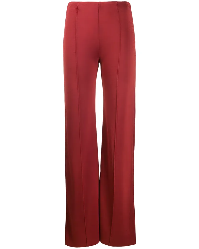 Valentino Garavani Paspelierte Schlaghose - Rot Rot