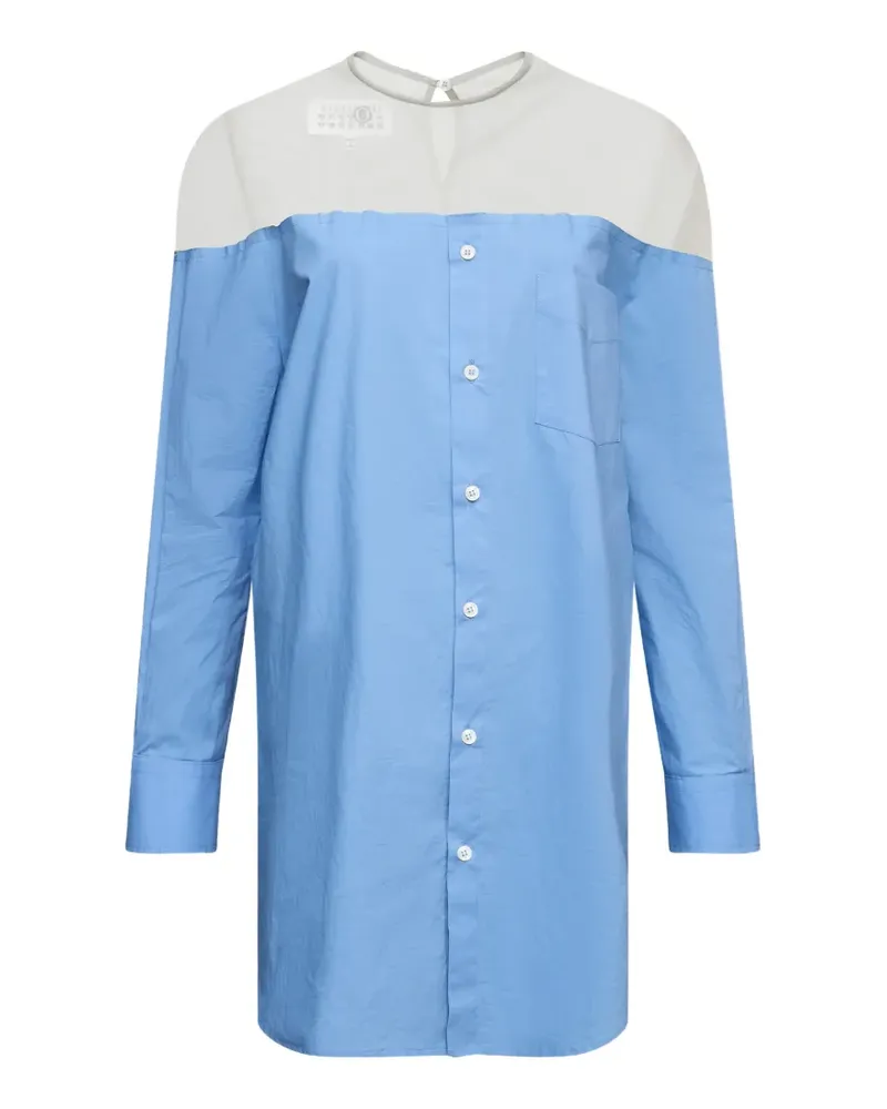 Maison Margiela Hemd mit Einsätzen - Blau Blau