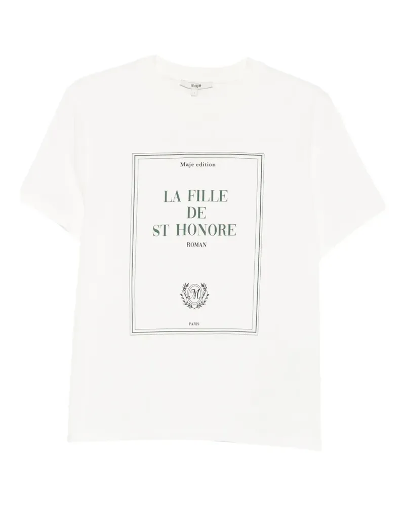 Maje graphic-print T-shirt - Weiß Weiß