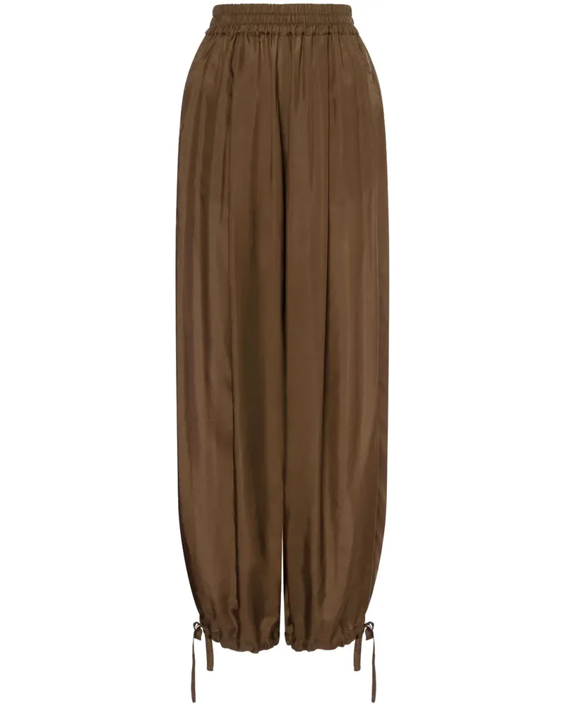 Philosophy Di Lorenzo Serafini Tapered-Hose aus Seide - Braun Braun