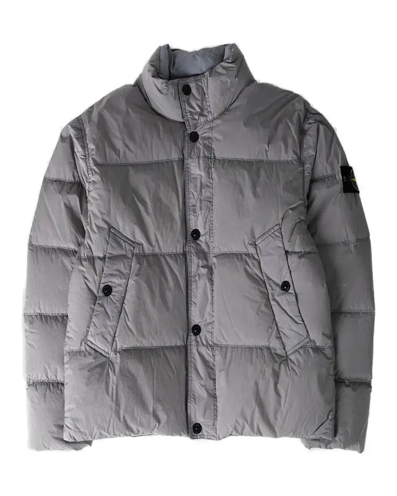 Stone Island Crinkle Reps NY padded jacket - Grau Grau
