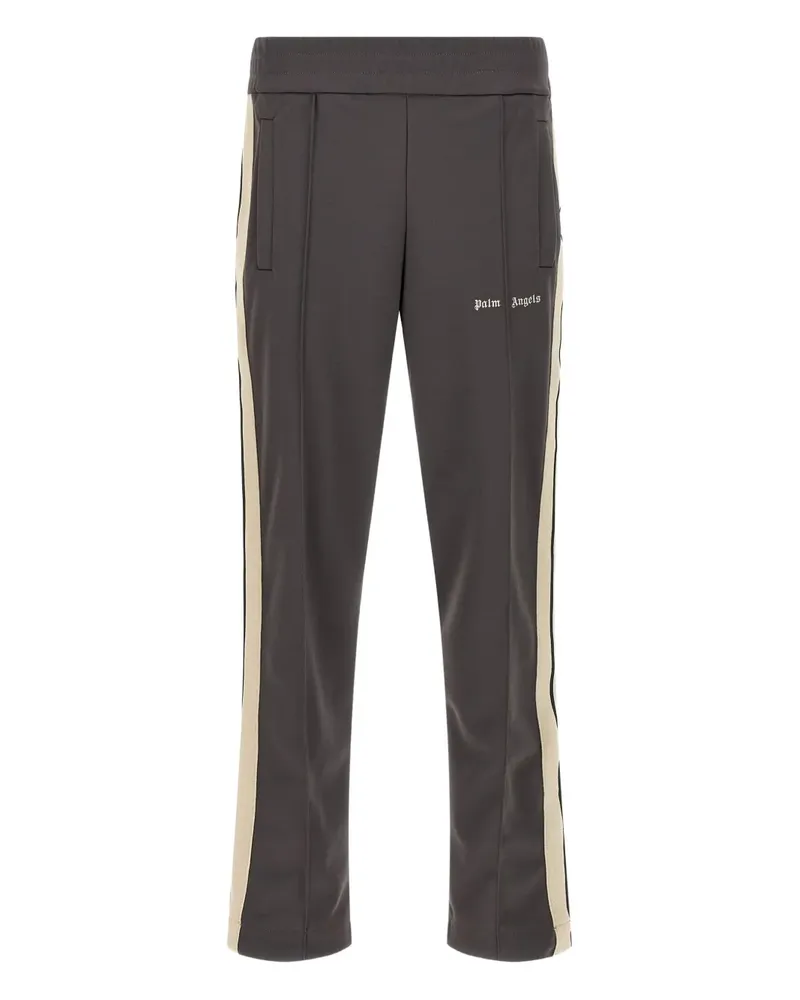 Palm Angels logo-embroidered side-stripe track pants - Grau Grau