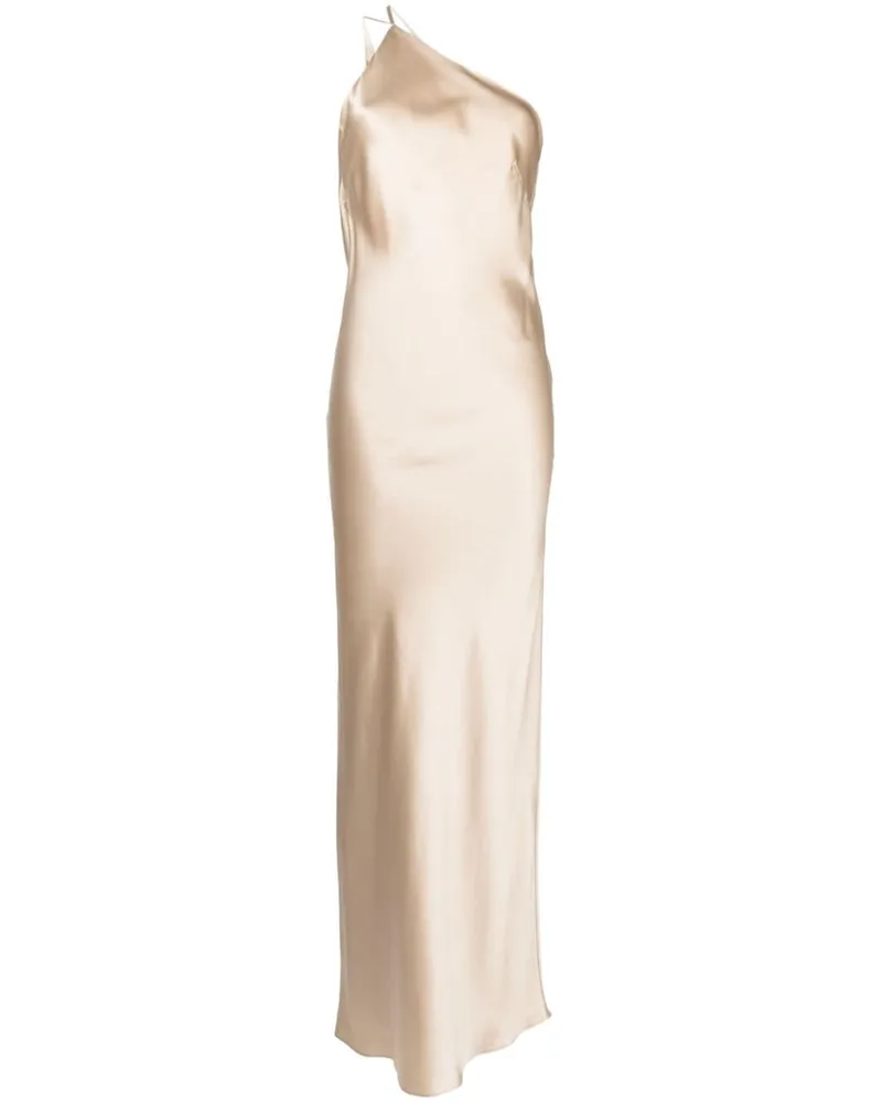 mason by michelle mason Asymmetrische Robe aus Seide - Gold Gold