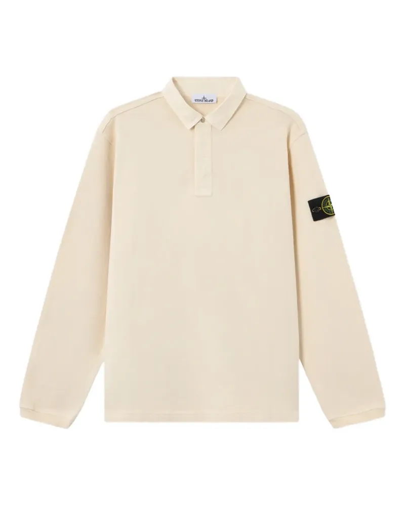 Stone Island Sweatshirt mit Poloshirtkragen - Nude Nude