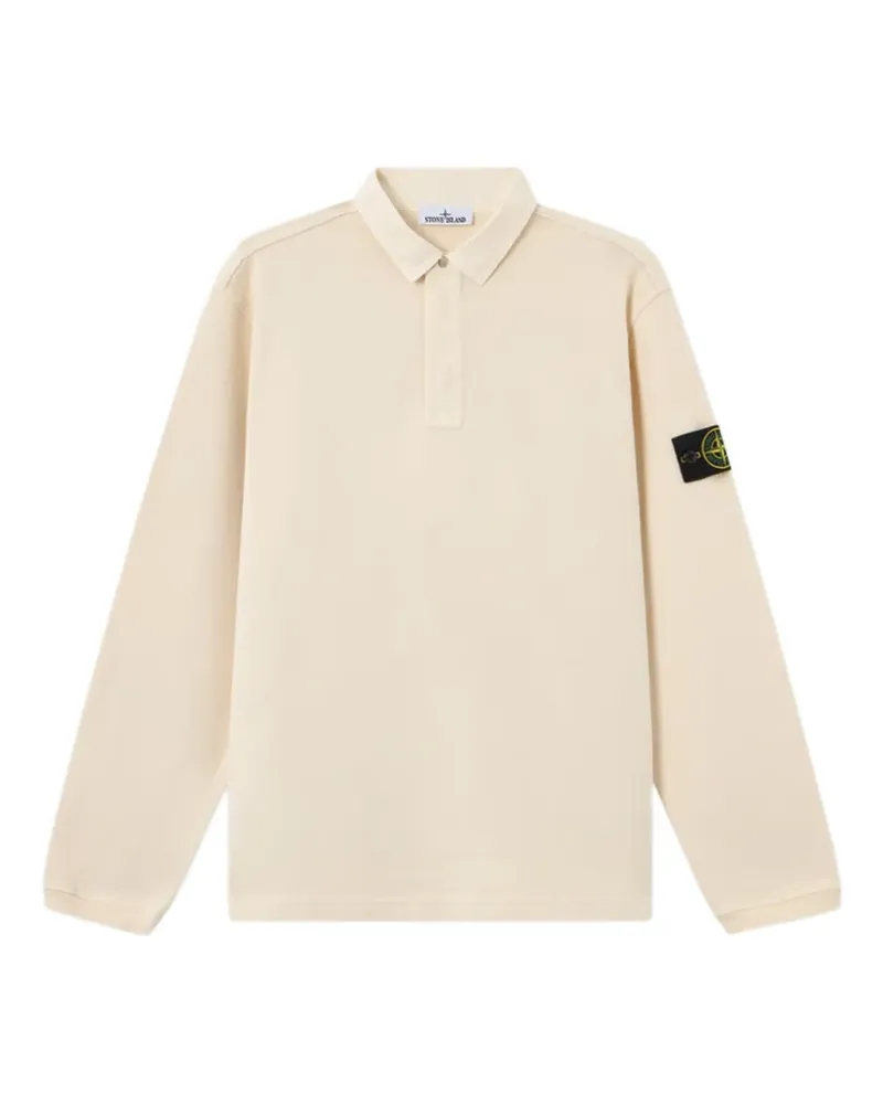 Stone Island polo collar cotton sweatshirt - Nude Nude