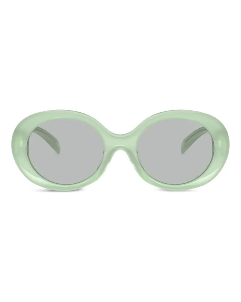 Emporio Armani Sonnenbrille mit ovalem Gestell - Grün Grün