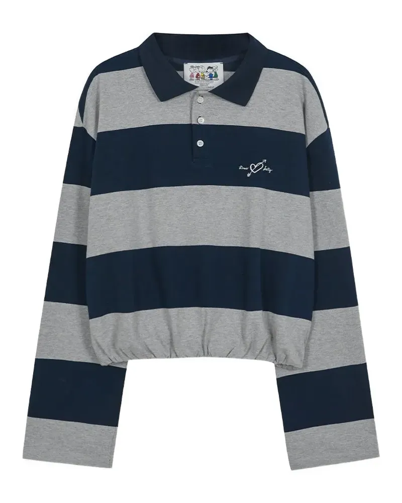 Marge Sherwood striped embroidered top - Blau Blau