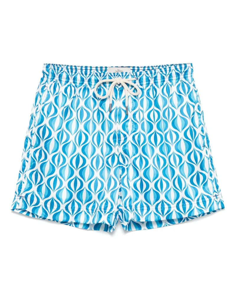 PENINSULA Badeshorts mit grafischem Print - Blau Blau