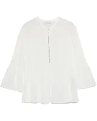 Liu Jo Bluse mit Faltendetail Weiß