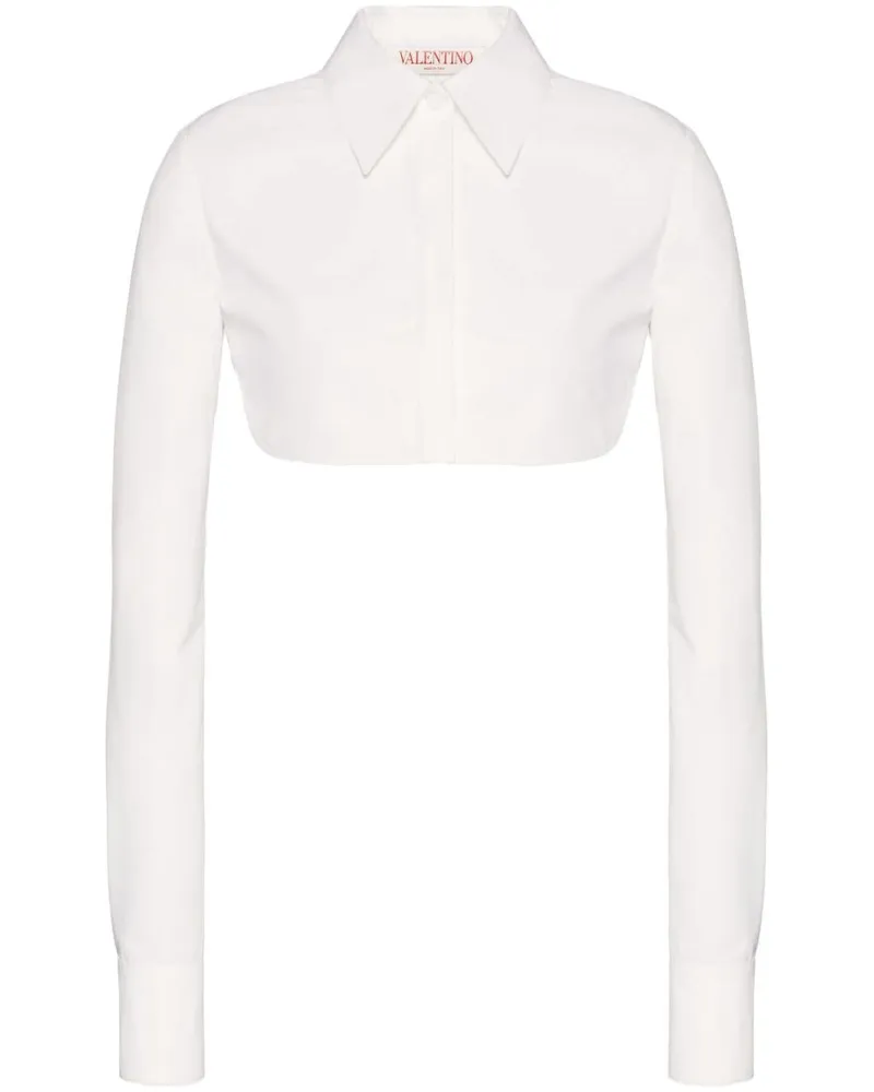 Valentino Garavani Compact Popeline Hemd - Weiß Weiß