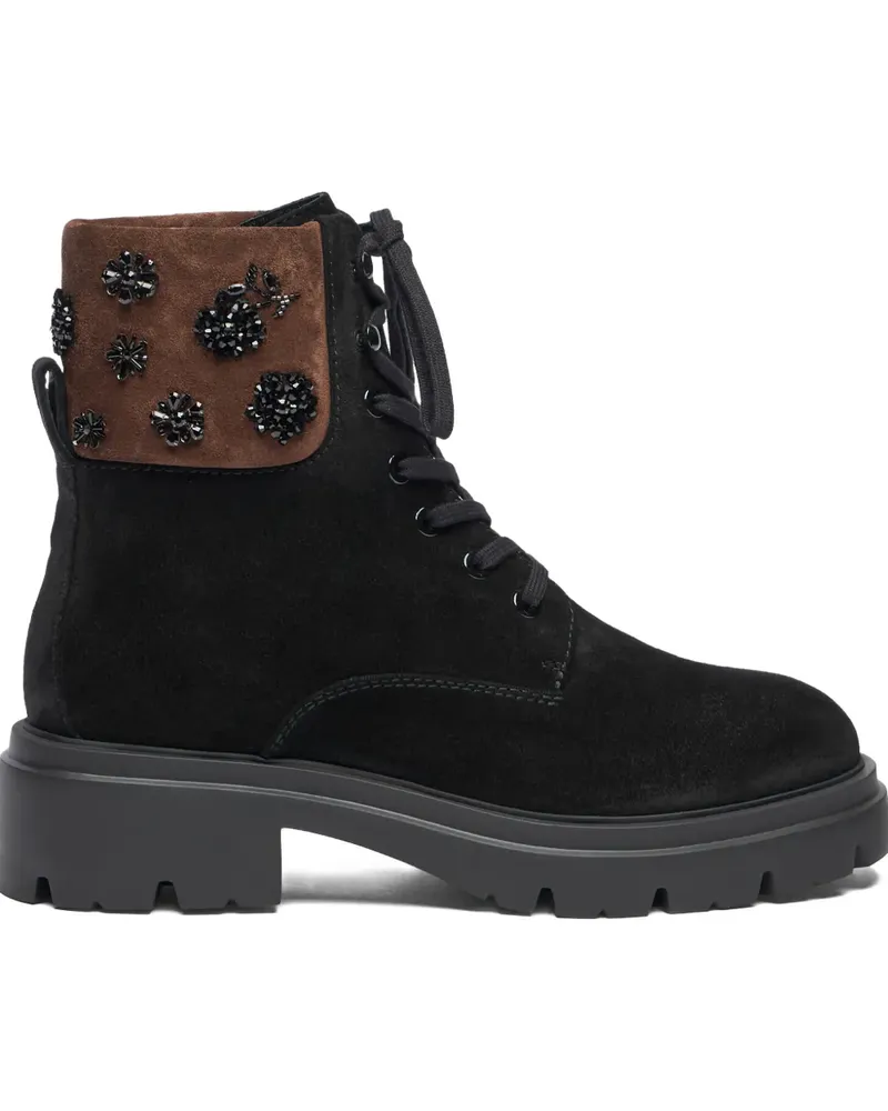 Stuart Weitzman Hudson lace-up boots - Schwarz Schwarz