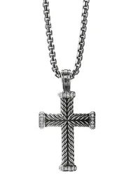 David Yurman Chevron Cross Kreuzanhänger aus Sterlingsilber Silber