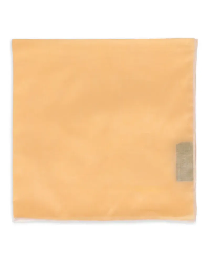 Tom Ford piped-edge pocket square - Gelb Gelb