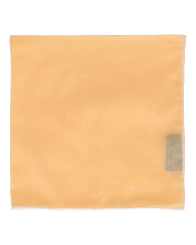 Tom Ford piped-edge pocket square - Gelb Gelb