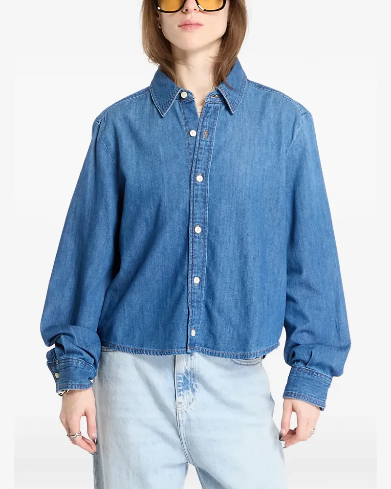 Calvin Klein long-sleeve denim shirt - Blau Blau